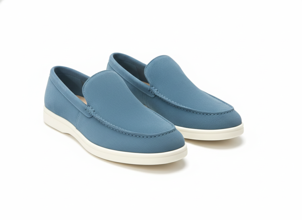 Midtown Men's Sleek Leather Suede Loafers | Comfort