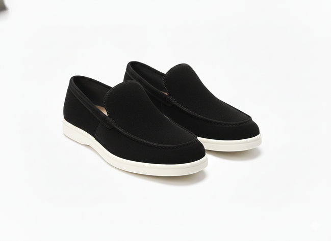 Midtown Men's Sleek Leather Suede Loafers | Comfort